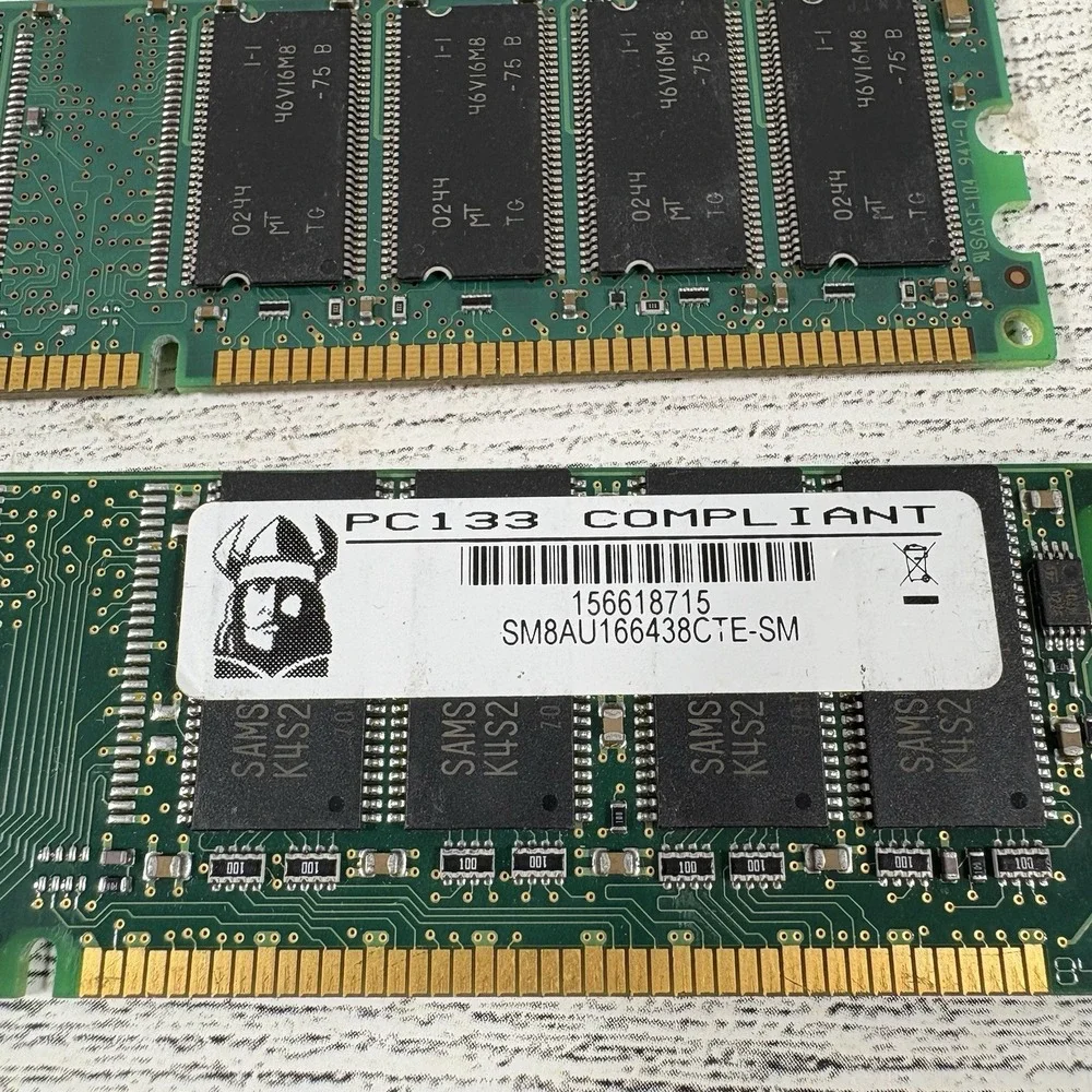 Lot of 6- Dell/ Viking / Micron 256mg DDR server ram used
